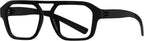 Eyekepper Pilot Reading Glasses for Men, Metalless Screwless Spring Hinges Readers, Black Frame, +0.75