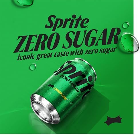 Sprite Lemon Lime Soda Soft Drinks, 12 fl oz, 12 Pack,Cans