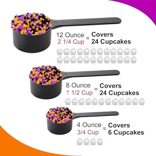 Halloween Party Edible Decorations Sprinkle Blends - A Spooky 4 Ounce Variety (Trick or Treat Mix)
