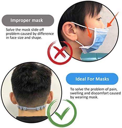 4 Pcs Mask Strap Extender, Anti-Tightening Mask Holder Hook Ear Strap Accessories Ear Grips Extension Mask Buckle Ear Pain Relieved Four Colours