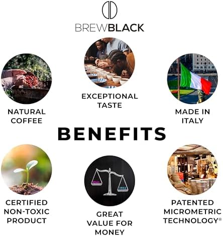 BrewBlack Variety Pack Coffee Capsules - 50 Aluminum Coffee Pods Compatible with Nespresso Original line, Medium and Dark Roast - Made in Italy