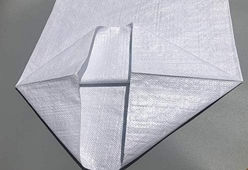 Sand Bags Empty White Woven Polypropylene recycling bags Upgrade Thickened Material14”*26”（5 pack）