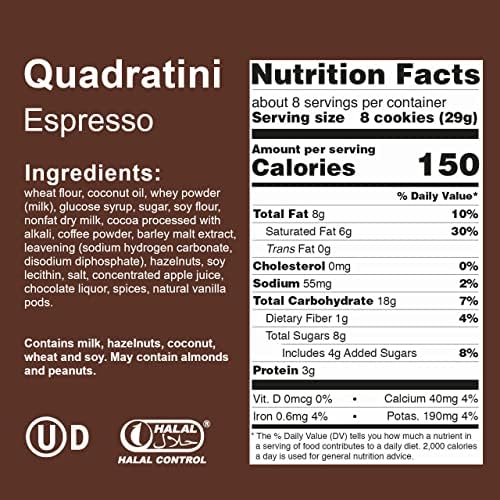 Loacker Wafer Quadratini espresso, 7.76 Ounce