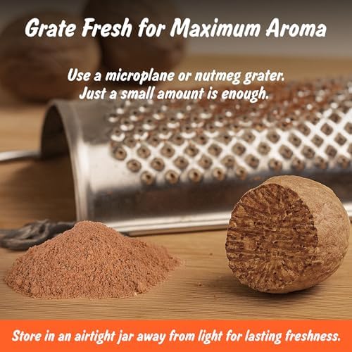 Spice Profile USDA Organic Whole Nutmeg, Lab Tested for Heavy Metals, Resealable 3.5 oz Pouch, Jaiphal, Nuez Moscada