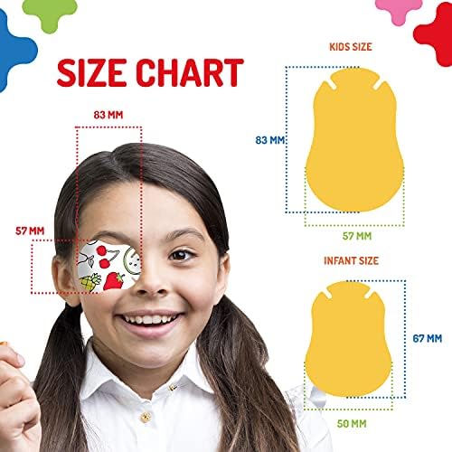 Opthopatch Eye Patches for Kids - Extra Sensitive Adhesive - Color Your Own Patch - 100 Count + 3 Reward Charts