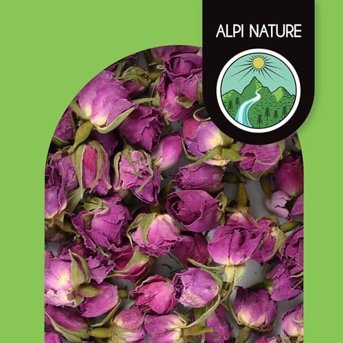 Alpi Nature Rose Tea 2 oz 56g, Dried Whole Rose Buds for Preparation of Blossom Tea and Infusions
