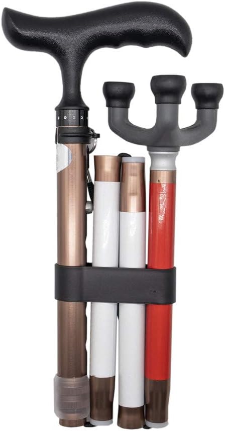 Adjustable Folding Walking Cane for The Blind, 84cm - 96cm Walking Stick,Folds Down 4 Sections 4ZG-02BRM