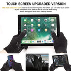 TRENDOUX Winter Gloves for Men Women - Upgraded Touch Screen Cold Weather Thermal Warm Knit Glove for Running Driving Hiking