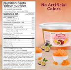 Passion Fruit Boba Pearls, Bursting Tea Balls Drink & Dessert Topping, Passion Fruit Bubble Tapioca Pearls For Bubble Tea 1 Pound, No Artificial Colors (1 LB Pack of 1)
