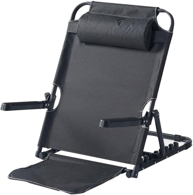 Adjustable Lifting Bed Backrest with Armrest, Large Folding Back Rest for Bed Sitting up, Portable Folding Adjustable Sit-Up Back Rest, Support Change Angle of Backrest for Neck Head