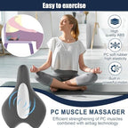 Kegel Exerciser for Men, Sit-On-Top Kegel Exerciser,Used for Bladder Support Tightening and strengthening Muscle Control Training, Endurance Muscle Recovery, and Kegel Relaxation Training（Grey）