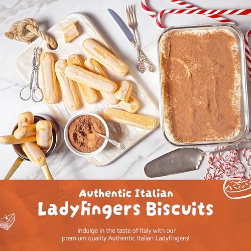 Savoiardi, Lady Fingers Champagne Biscuits (Pack of 3), 7 oz
