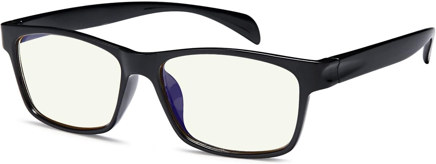 Gamma Ray Computer Blue Light Blocking Gaming Glasses w/Amber Tint and Anti Glare UV Digital Eyestrain