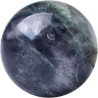 6-7CM/2.36-2.76inch Natural Crystal Ball Fluorite Sphere Polished Divination Ball Decorative Sphere Healing Crystals Ball Crafts Healing Stone Collect Gifts Home Decoration(Fluorite, 60-70mm)