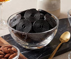 Black Licorice Wheels Candy 2 lb Bag – Soft Chewy Classic Twists Bulk Retro Snack Treats. Approximately 80 Wheels per Bag
