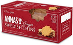 Anna's Ginger Thins Swedish Variety Pack Original, Orange, and Almond