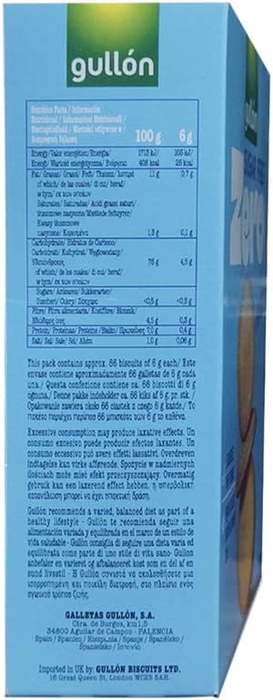 Gullon Sugar Free Maria Biscuits 400g