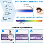REAVEE 6 Pack Oprah Style Reading Glasses for Women Blue Light Blocking, Cute Square Computer Readers with Spring Hinge