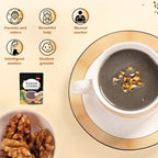 Black Sesame Walnut Mulberry Powder Soup, Chinese Yam Instant Porridge,Black Sesame and Walnut Mixed Powder Congee, Portable Drink for Breakfast Dinner （500g/1.10lbs）