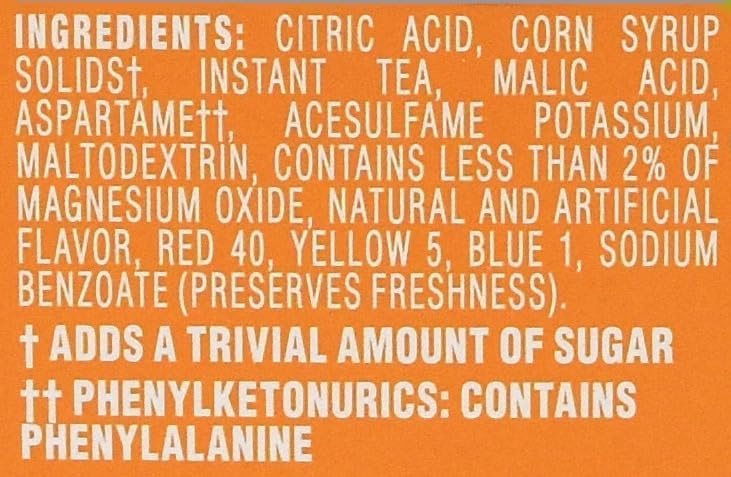 Crystal Light Peach Iced Tea Drink Mix, 12-Quart Canister (Pack of 8)