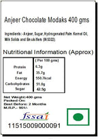 Ghasitaram Gifts Indian Sweets - Ganesh Chturthi Gifts - Ghasitaram Gifts Indian Sweets - Anjeer Chocolate Modaks 400 GMS