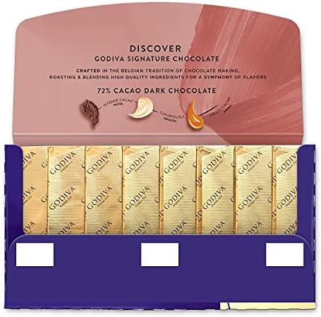 Godiva Signature 72% Cacao Dark Chocolate Mini Bars - 3.1oz