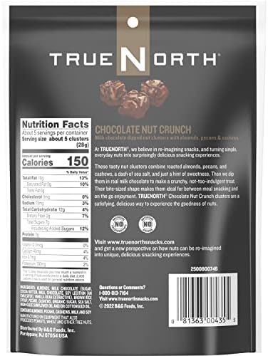 TrueNorth Nut Clusters, Chocolate Nut Crunch, 5 Ounce
