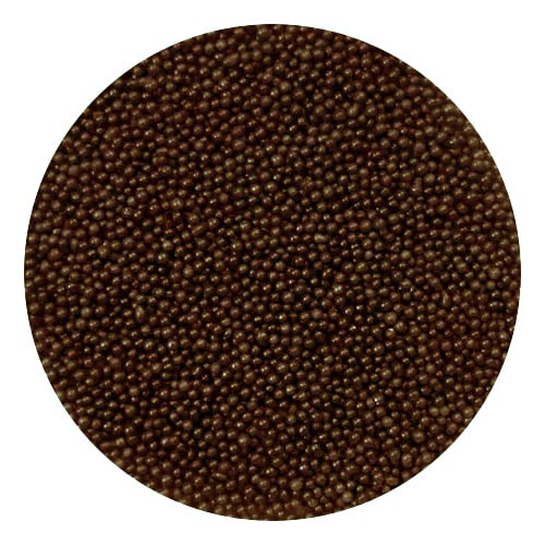 SweetGourmet Brown Nonpareils | Bulk Party Desserts Decorations Sprinkles | 1 Pound