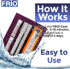 FRIO Cooling Wallet - Insulin Cooler for 45+ Hours of Stress Free On The Go - Red - Large