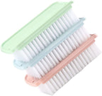FRCOLOR 3pcs Multi Function Cleaning Brush Plastic Hair Laundry Brush for Kitchen Bathroom Tile Cleaning