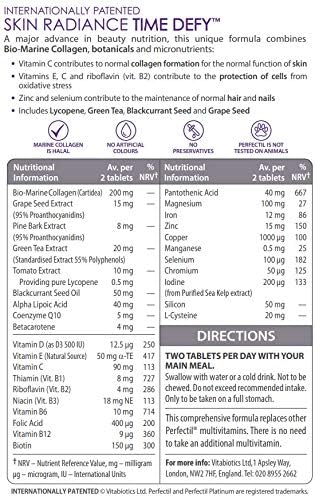 Vitabiotics Perfectil Platinum Skin Radiance 60 Tablets