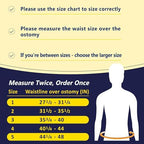URIEL Abdominal Ostomy Belt Ostomy Supplies Stealth Support Belt Bag for Men Women, Comfortable for Post Operative Care After Surgery Size 4 (40.25'-44')