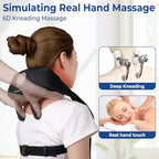 KingPavonini Width Adjustable Neck Massager with 5 Heat Zone, Wireless 6D Shiatsu Shoulder Massager for Pain Relief Deep Tissue, Massager for Neck and Shoulder Pain, Gifts for Men Women Dad Mom