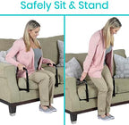 Vive Stand Assist - Mobility Standing Aid Rail for Couch, Chair - Assistance Handle for Patients, Elderly, Seniors and Disabled - Safety Grab Bar for Sitting, Sofa, Home - Adjustable, Portable Device