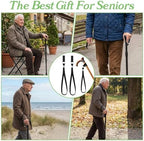 Nogeqi 8 Pcs Walking Cane Wrist Strap, Adjustable Stick Wrist Straps, Universal Cane and Crutch Strap Replacement for Foldable Walking Canes Elderly Crutches Accessories