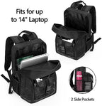 CURMIO Travel Backpack Compatible with Inogen, OxyGo and Caire Units, Portable Oxygen Concentrator Bag with Storage Compartment, Black (Bag Only, Patent Pending)