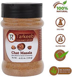Tarkeeb Chat Masala 4.23 oz (120g) Shaker Top PET Jar | Tangy Indian Seasoning | All Natural | Vegan | No Colors | Gluten Free | NON-GMO | Indian Origin |