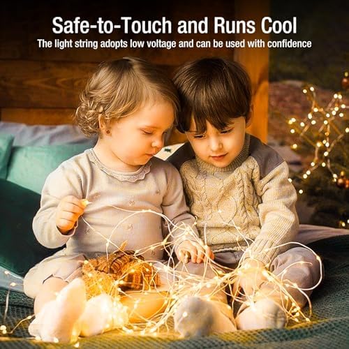 6 Pack Fairy Lights Battery Operated - 7ft 20 Led Twinkle Lights 3 Modes, Bulk Mini String Lights Waterproof for Mason Jars Vases DIY Party Wedding Mothers Day Decoration -Warm White