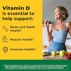 Nature Made Vitamin D3 K2 Supplement, 5000 IU (125 mcg) Vitamin D for Bone, Teeth, Muscle and Immune Support, 30 D3 and K2 Softgels, 30 Day Supply