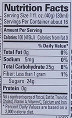 Peach Reàl, Peach Puree Infused Syrup, 16.9 FL OZ Squeezable Bottle (Pack of 1)
