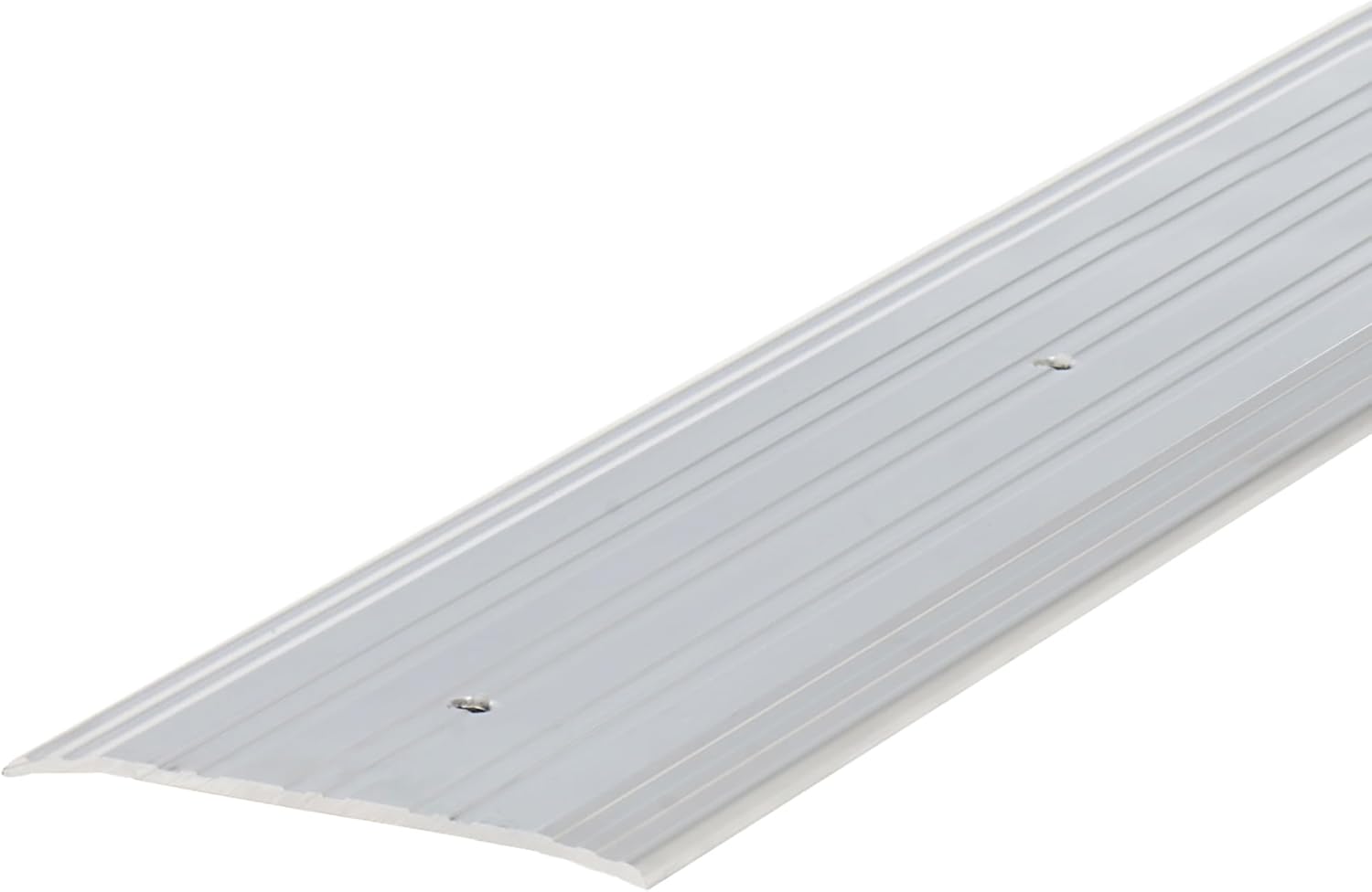 M-D Building Products 68361 Sturdy Aluminum Fluted Saddle Threshold, Mill Finish: Stylish Doorway Transition Draft Protection (1/4-Inch by 4-Inch - 36-Inch) TH041