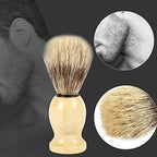 Men Shaving Brush with Hard Wood Handle Shaving Tools for Home Travel Beard Removal