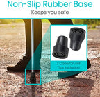 Vive Cane Tips (Set of 2) - Heavy Duty 3/4 inch Replacement Rubber Foot - Black Attachment Base Grip - Accessories for Walking and Standing Stick - Durable End for Women, Men, Seniors, Elderly