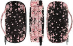 Pink Cherry Blossom Diabetic Supplies Storage Bag Portable Glucose Meter Carrying Case Insulin Pen and Medication Insulin Travel Case for Glucose Meters