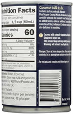Blue Dragon Light Coconut Milk 400 Ml (Pack Of 6)