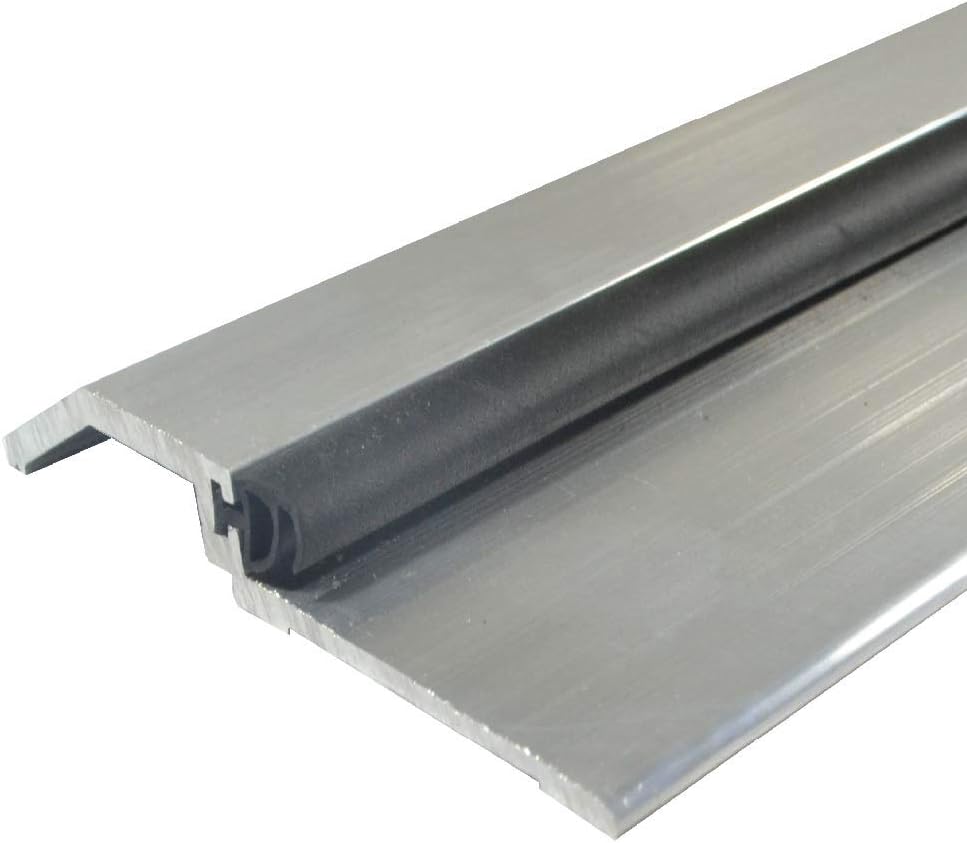 Mill Aluminum High Rabbeted Threshold/Saddle with Solid Rubber Extrusion (3465MA), FH #10 x 1-1/2'' Supplied, (3-11/16'' W x 1/2'' H x 36'' L)