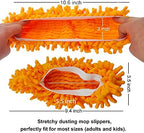 10 PCS 5 Pairs Dust Duster Mop Slippers Shoes Cover, Multi Function Washable Microfiber Foot Socks Floor Cleaning Shoes Cover for House Kitchen Office