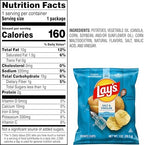 Lay's Salt & Vinegar Flavored Potato Chips, 1 oz Bags, (40 Count) (Packaging May Vary)