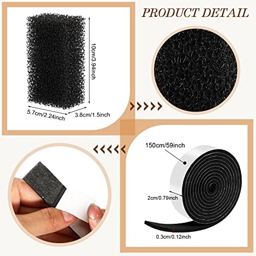 Patelai 3 Pieces Felt Hat Brush Kit Cowboy Cleaner Brush with Hat Size Reducer and Cleaning Sponge for Cleaning Felt Western Cowboy Cowgirl Cap Resizing(Natural)