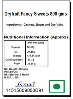 Jaiccha Ghasitaram Rakhi Gifts for Brothers Dryfruit Fancy Sweets 800 GMS with Beads Rakhi
